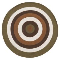 Ковер из хлопка Target коричневого цвета из коллекции Ethnic, ?150 см