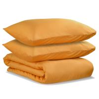 Комплект постельного белья из сатина цвета шафрана из коллекции wild, 150х200 см