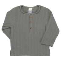Рубашка из хлопкового муслина серого цвета из коллекции Essential 3-4Y