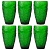 Набор стаканов Living Ecology 350 мл, 6 шт, в подарочной упаковке, зеленые